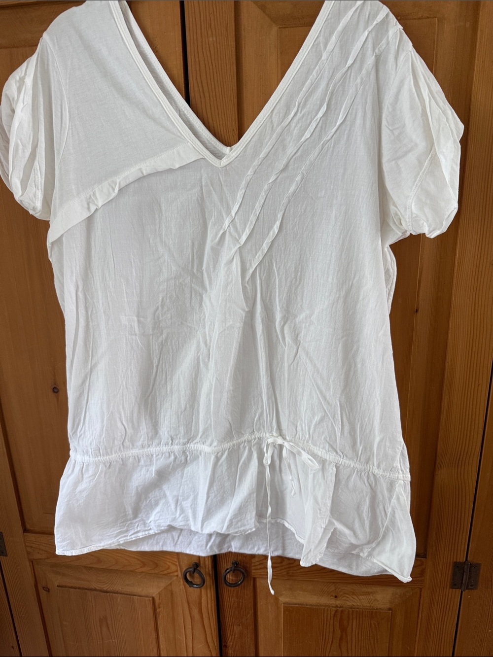 XCVI White blouse. Size large. Worn once!